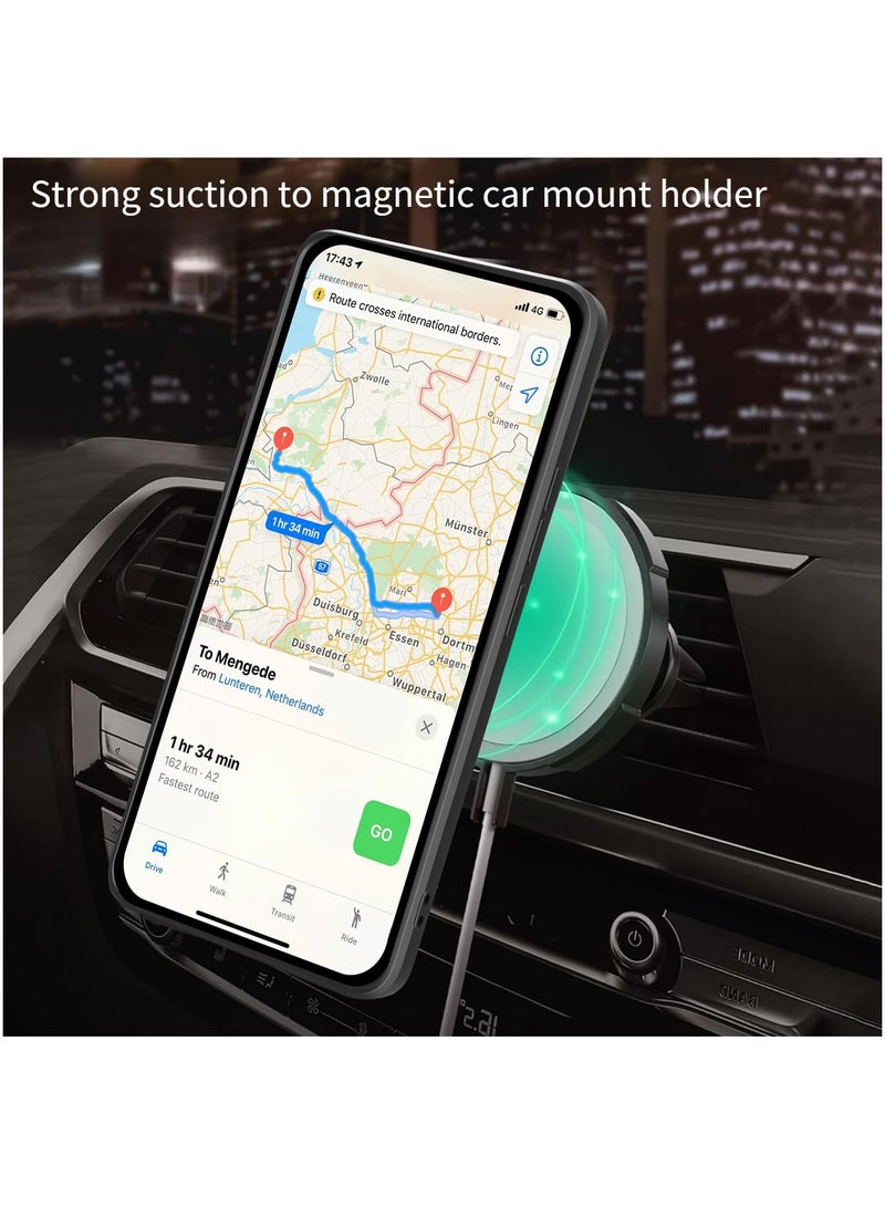 Phone Cover for Realme 14 Pro+/ Realme 14 Pro Plus 5G with Slide Camera Cover Drop Protective Phone Case with Magnetic Car Mount Holder - Image 2